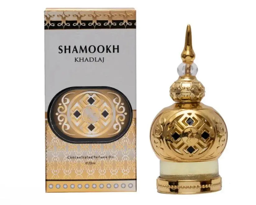 Shamookh Gold Arabian Perfume Oil- 20ml, Alcohol Free, By Khadlaj - AlSunnah Corner