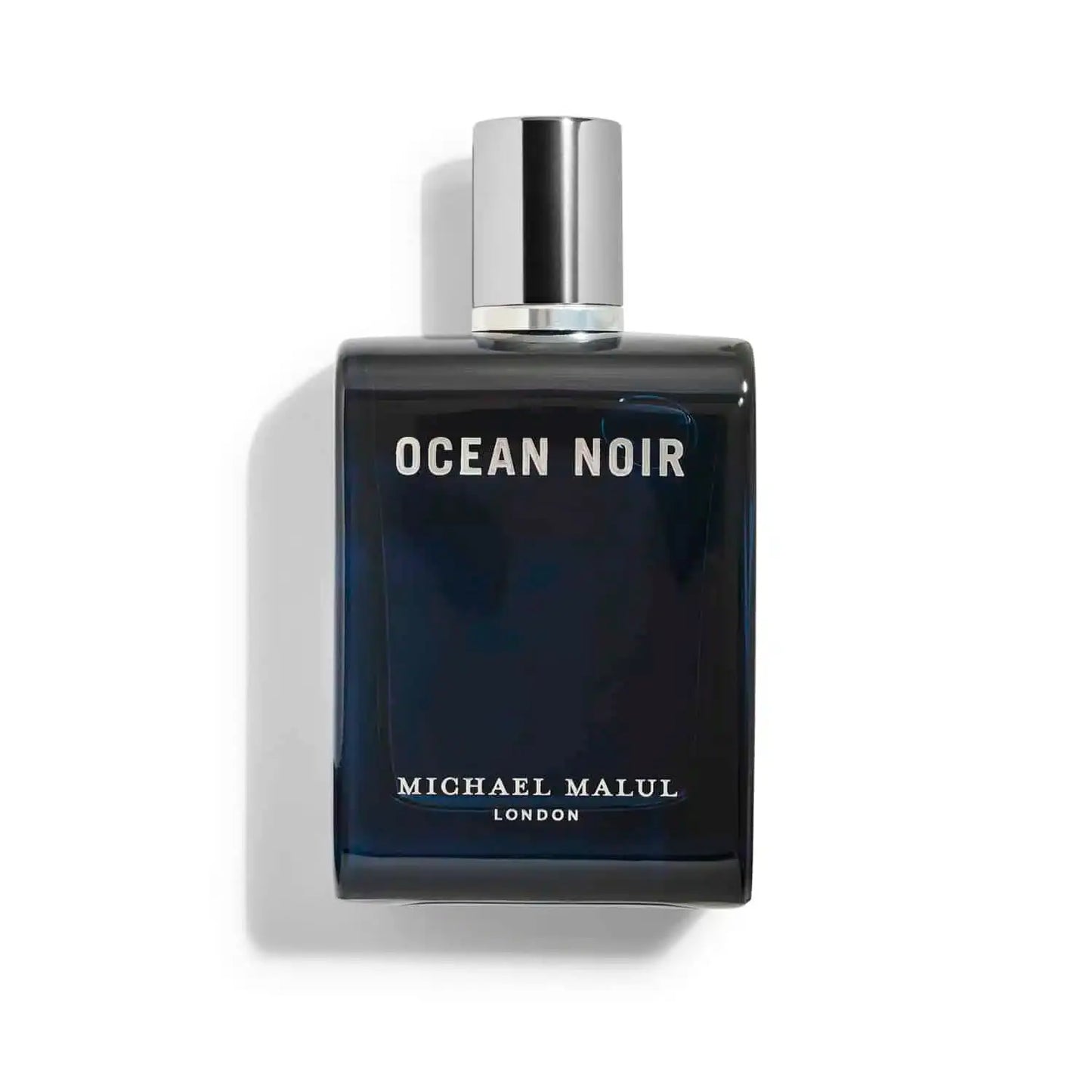 Michael Malul Ocean Noir EDP bottle with blue-toned luxury packaging
