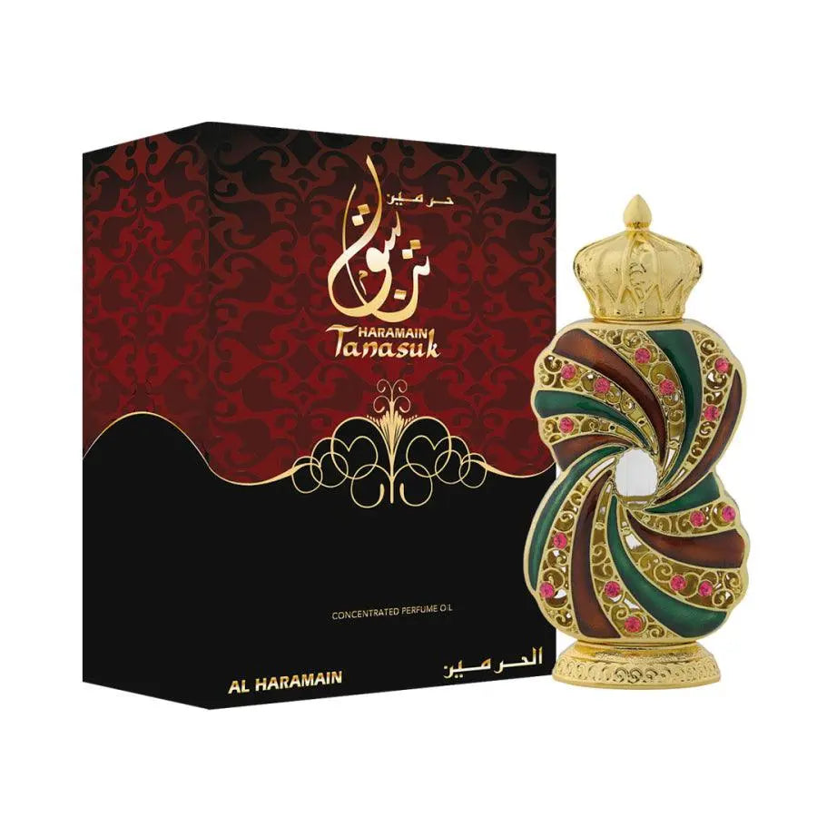 Tanasuk Arabain Perfume Oil- 12ml, Alcohol-Free, By Al Haramain - AlSunnah Corner