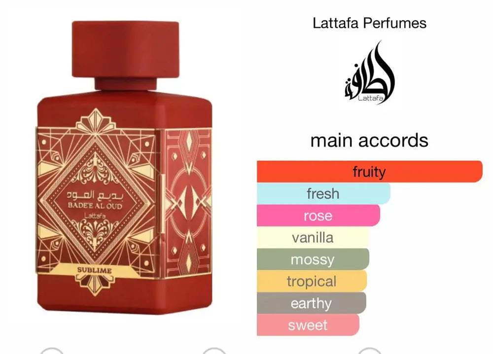 Bade'e Al Oud Sublime 100ml (3.4Oz) EDP, By Lattafa - AlSunnah Corner