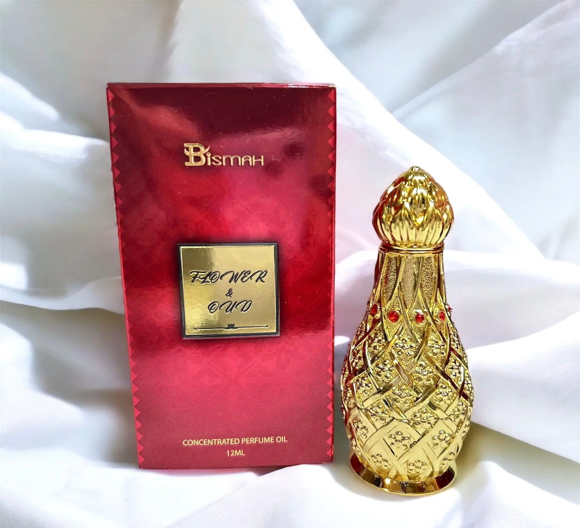 Flower & Oud Arabian Perfume Oil- 12ml, Alcohol-Free, By Bisma - AlSunnah CornerPerfume Oil