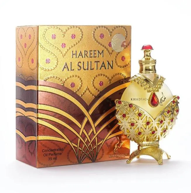 Hareem Al Sultan Gold Perfume Oil- 35ml, Alcohol-Free, By Khadlaj - AlSunnah CornerPerfume Oil