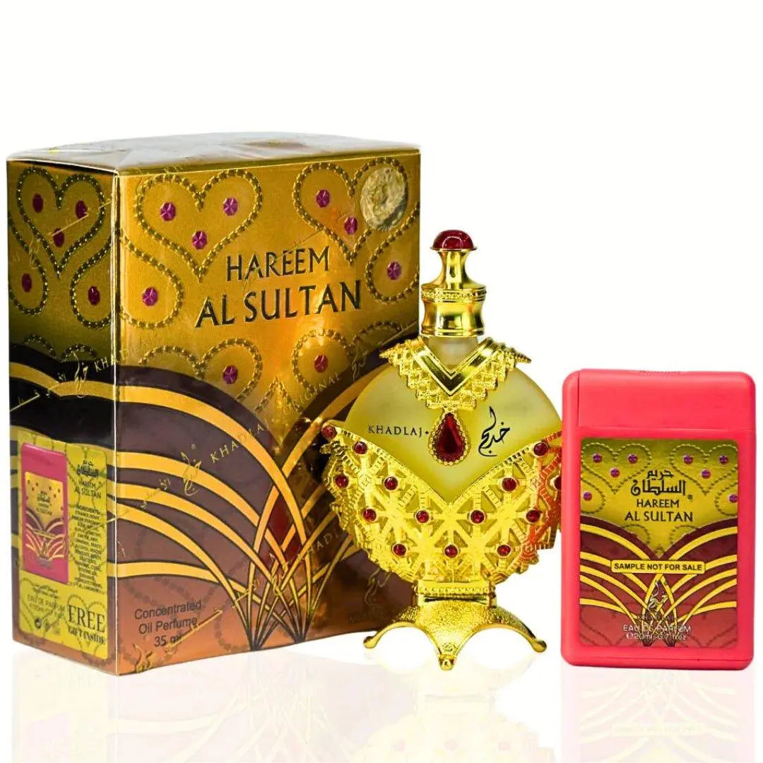 Hareem Al Sultan Gold Perfume Oil- 35ml, Alcohol-Free, By Khadlaj - AlSunnah CornerPerfume Oil