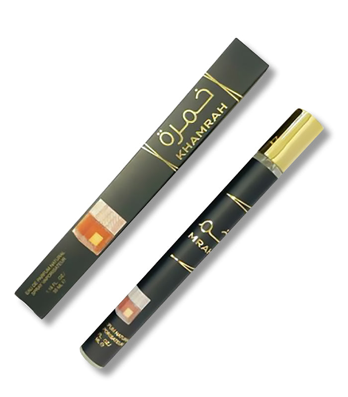 Lattafa Khamrah 35ml travel spray pen and box