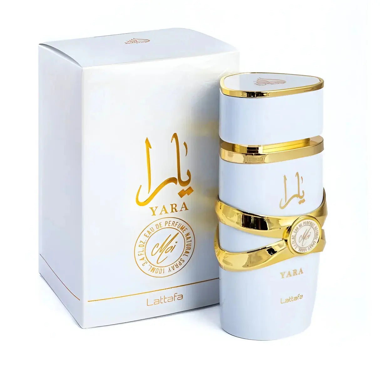 Front Box of Lattaffa Moi White Perfume\