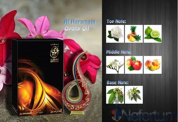 Oyuny Arabian Perfume Oil- 20ml, Alcohol-Free, By Al Haramain - AlSunnah Corner