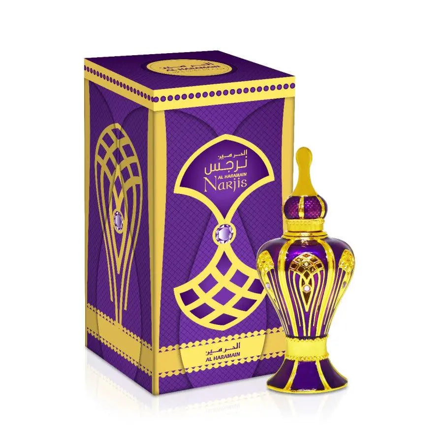 Narjis Arabian Perfume Oil- 15ml, Alcohol-Free, By Al Haramain - AlSunnah Corner