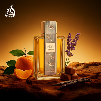 Lattafa Angham Eau de Parfum 100ml bottle and box