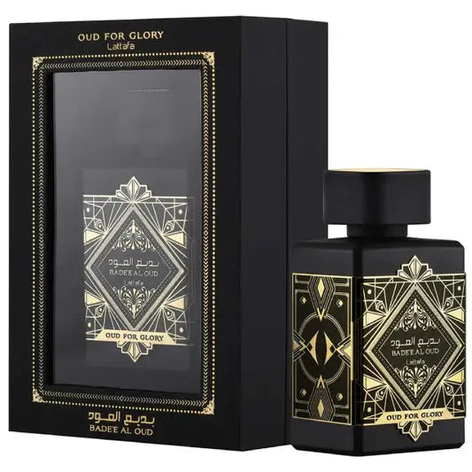 Bade'e Al Oud Oud For Glory 100ml (3.4Oz) EDP, By Lattafa - AlSunnah Corner