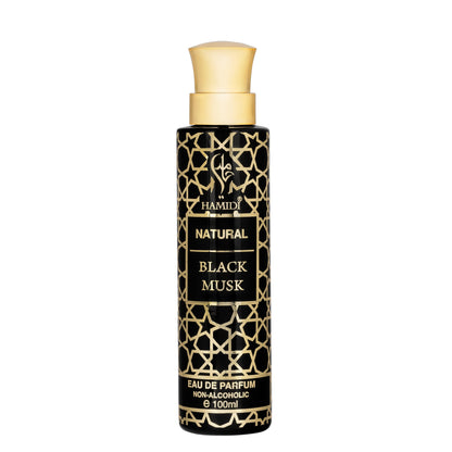 Hamidi Natural Black Musk alcohol-free perfume spray 100ml bottle