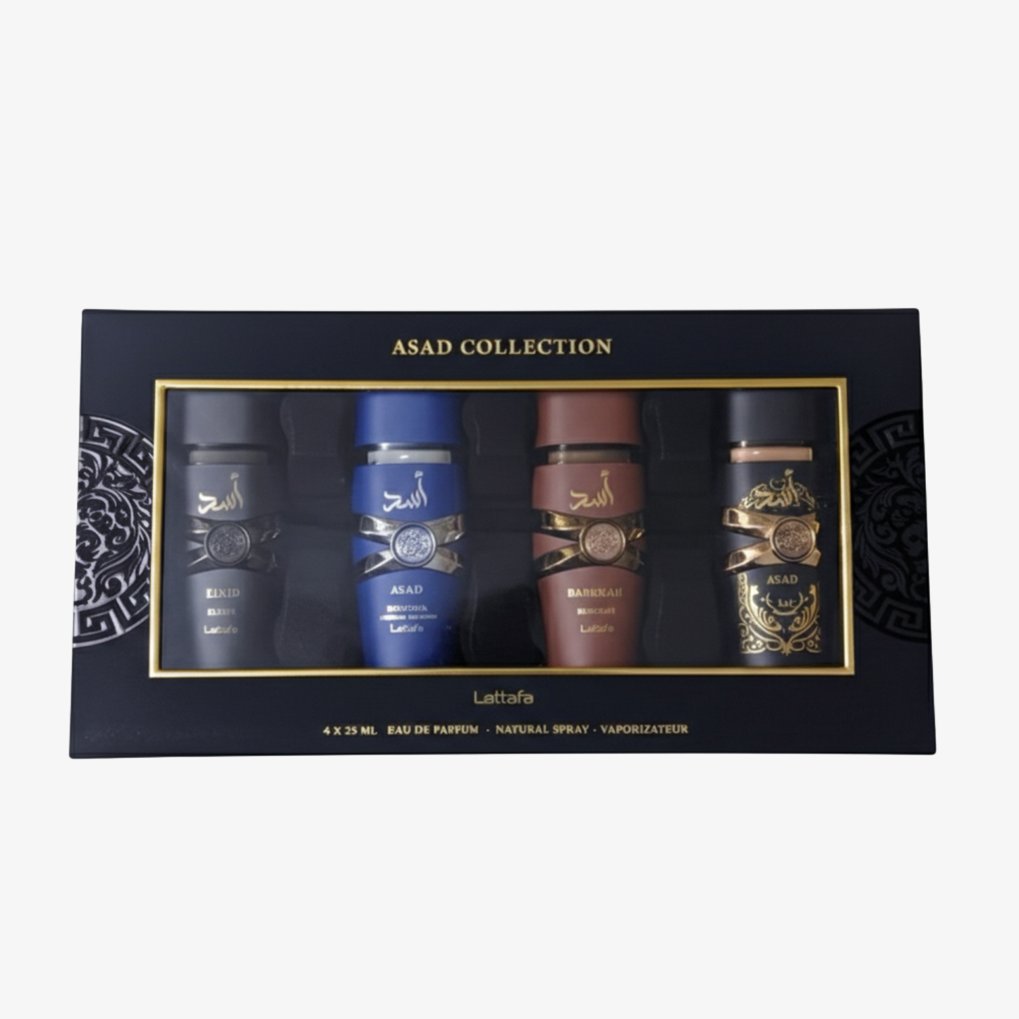 Lattafa Asad Collection 4 x 25ml Eau de Parfum gift set