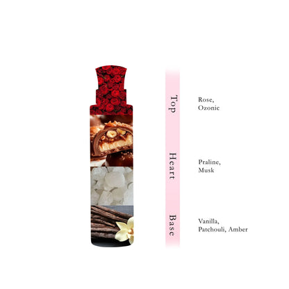 Hamidi Laila fragrance notes: rose, ozonic; praline, musk; vanilla, patchouli, amber