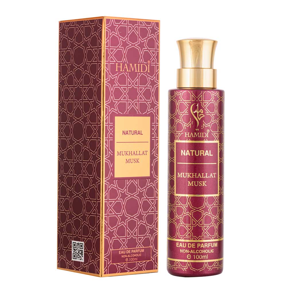 Hamidi Mukhallat Musk bottle and box