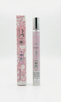 Lattafa Yara Pink 35ml travel spray pen and box