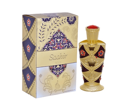 Saahir Gold Arabian Perfume Oil- 18ml, Alcohol, Free By Khadlaj - AlSunnah Corner